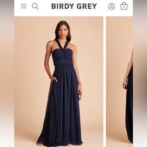 Birdy Grey Grace Convertible Dress Size M Navy Blue perfect condition